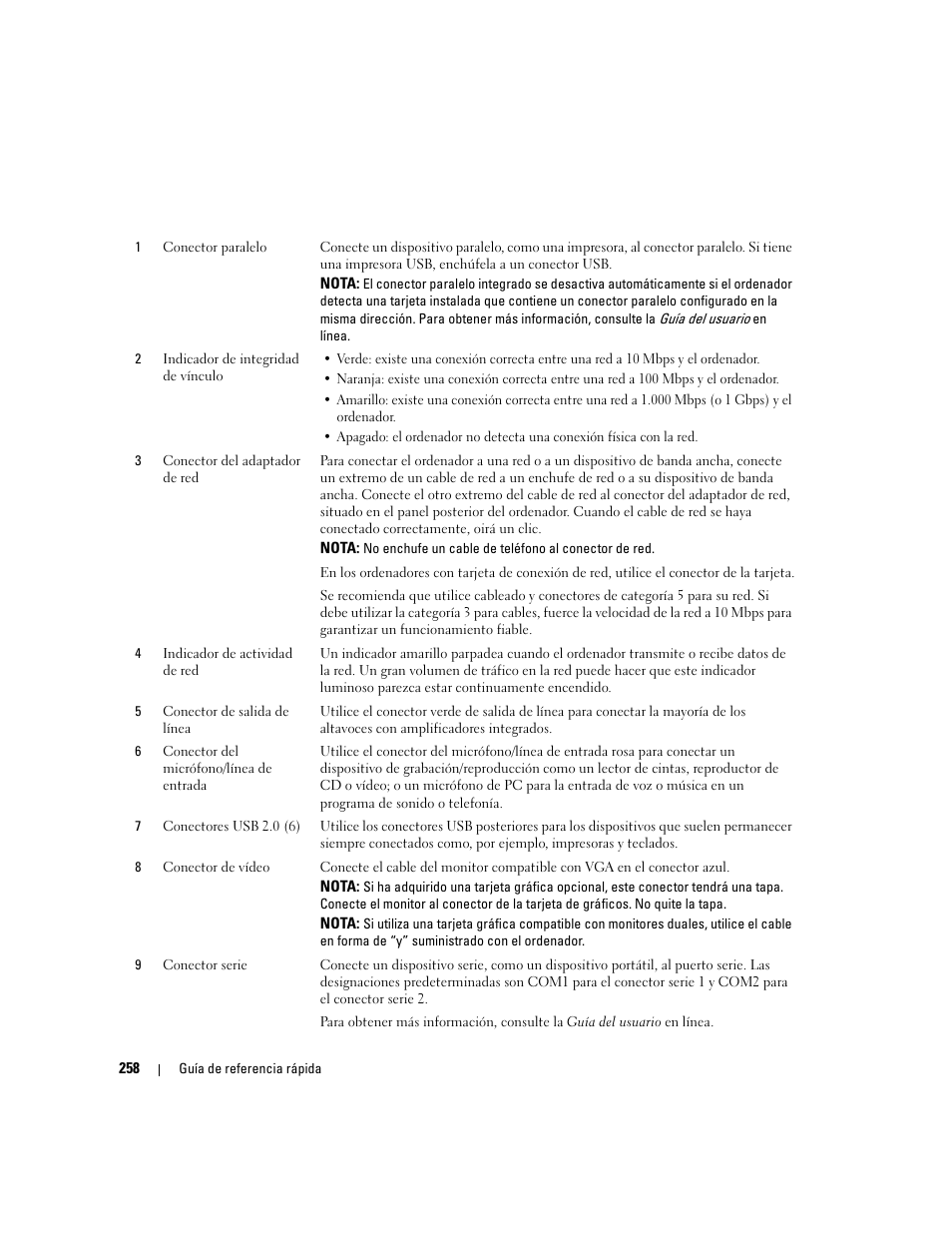 Dell OptiPlex 745 User Manual | Page 258 / 360
