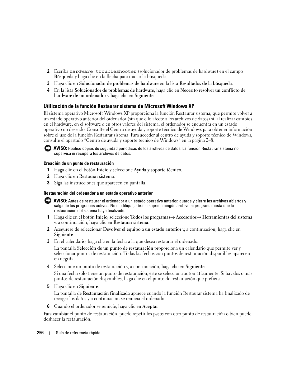 Dell OptiPlex 745 User Manual | Page 296 / 360