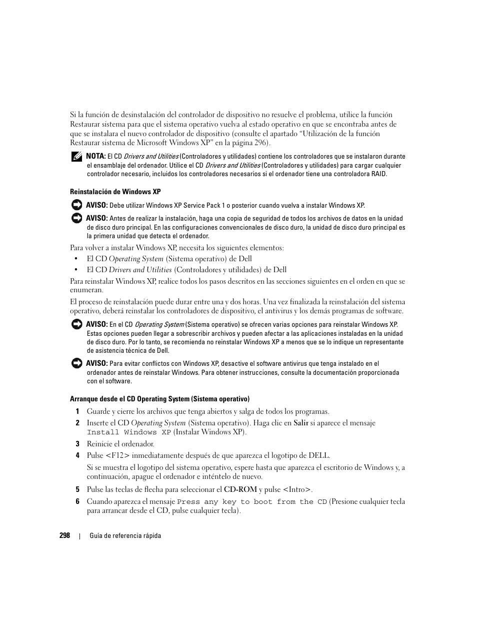 Dell OptiPlex 745 User Manual | Page 298 / 360