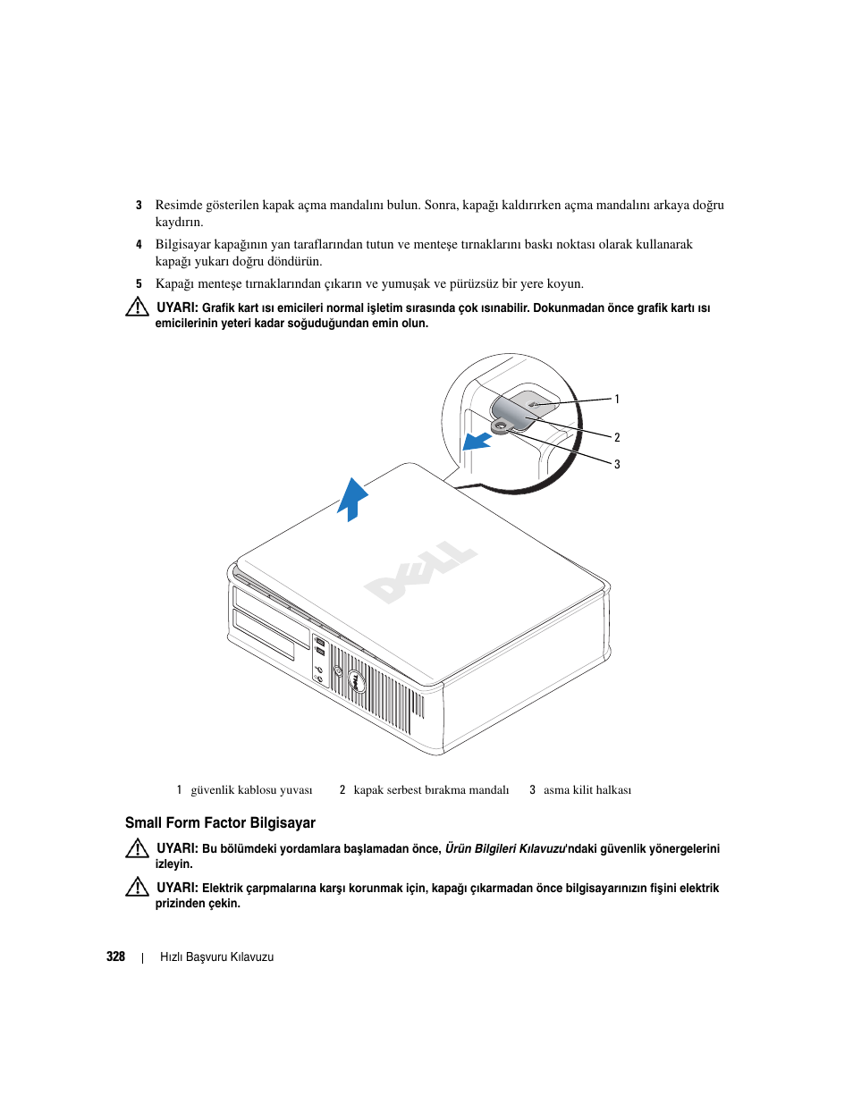 Small form factor bilgisayar | Dell OptiPlex 745 User Manual | Page 328 / 360