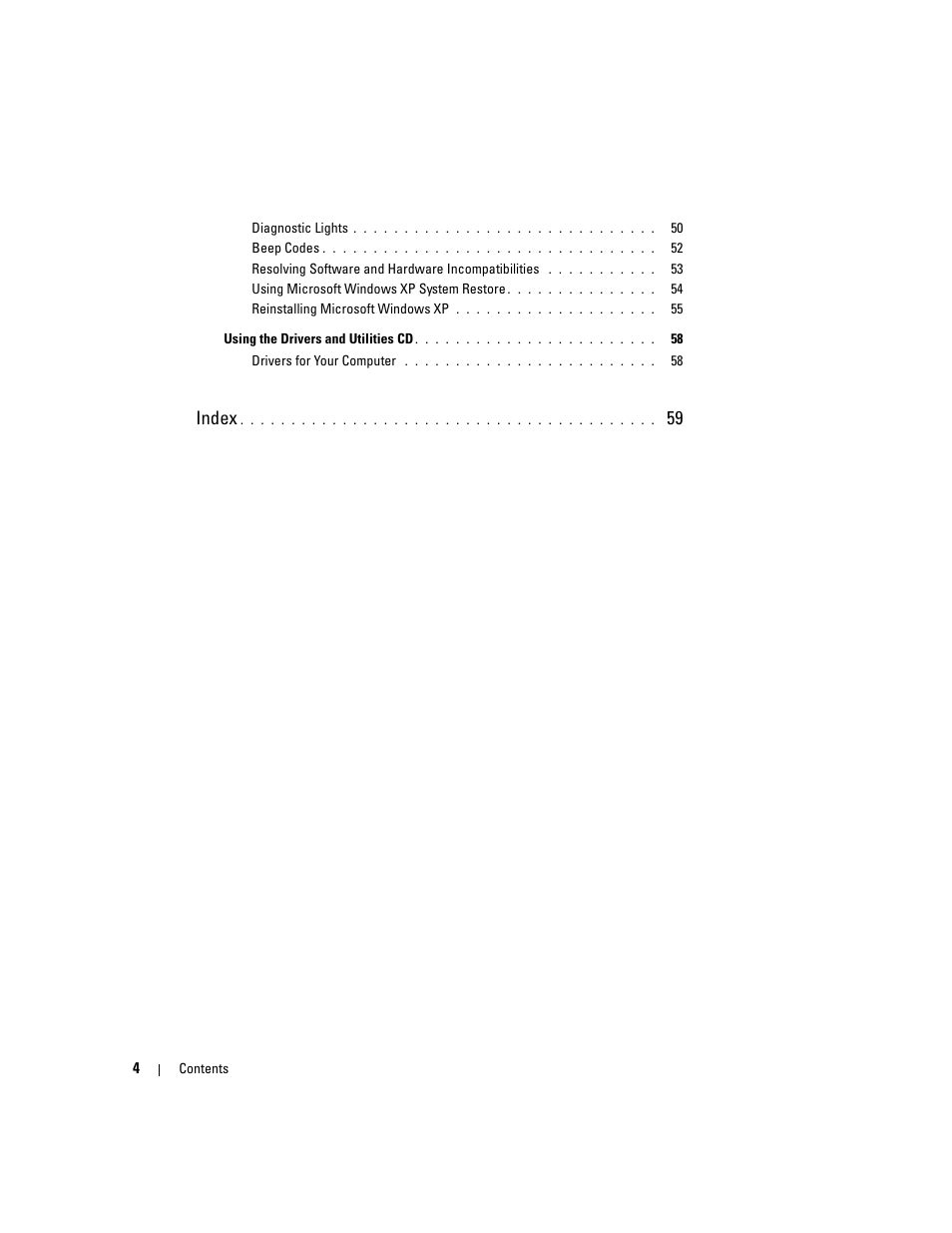 Index | Dell OptiPlex 745 User Manual | Page 4 / 360