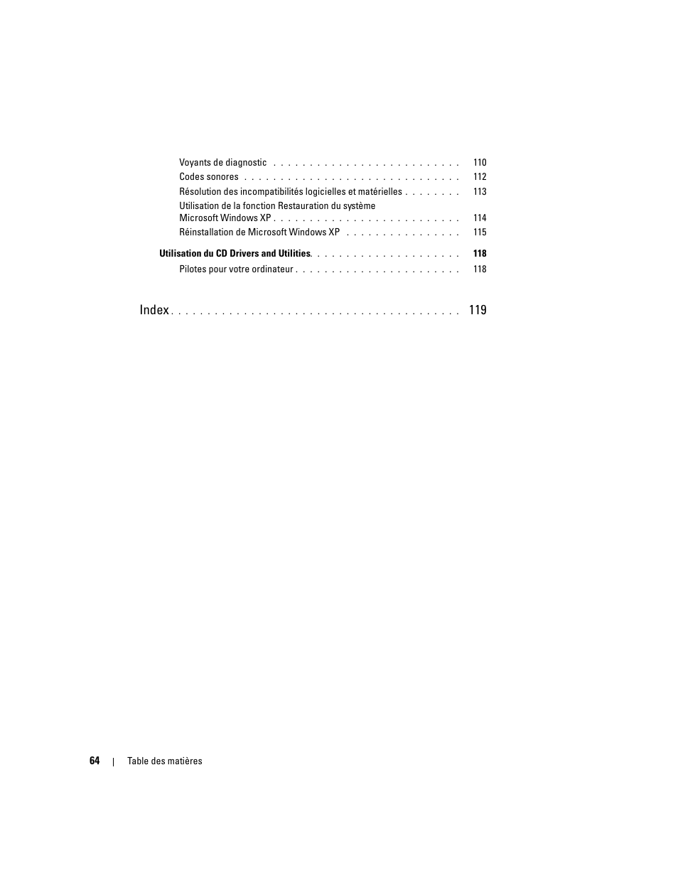 Index | Dell OptiPlex 745 User Manual | Page 64 / 360