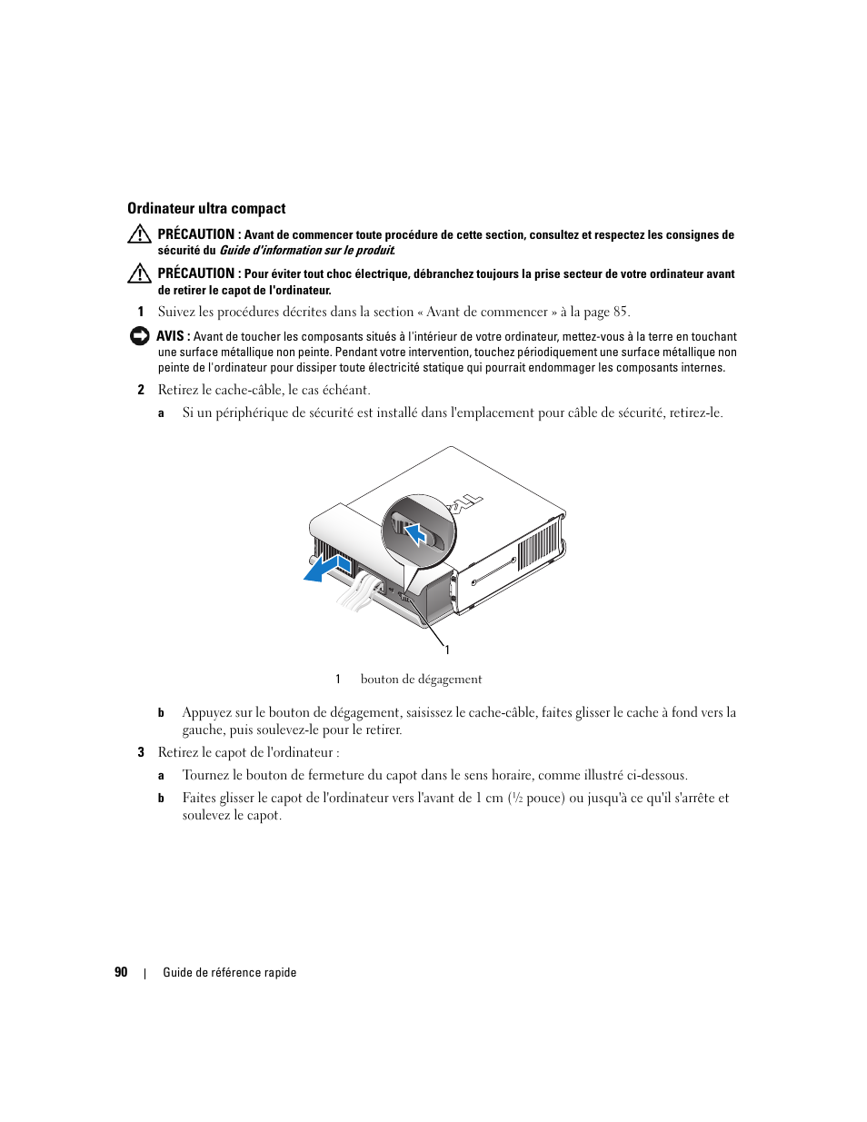 Ordinateur ultra compact | Dell OptiPlex 745 User Manual | Page 90 / 360