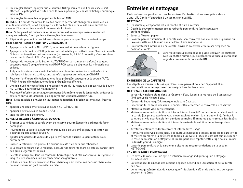 Entretien et nettoyage | Black & Decker DCM675BF User Manual | Page 10 / 13