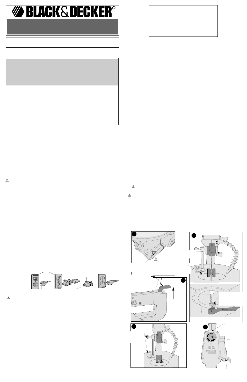 Black & Decker BT4000 User Manual | 5 pages