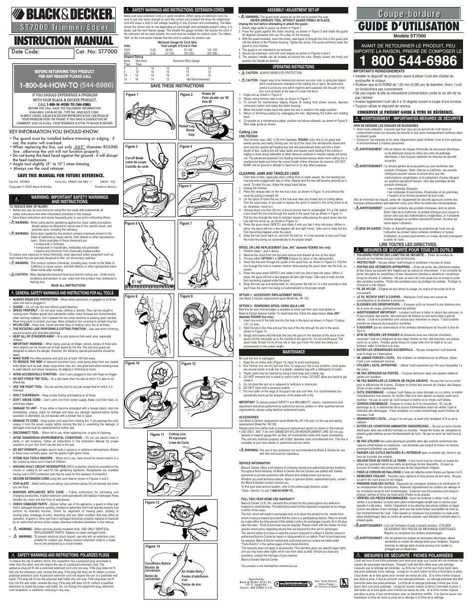 Black & Decker 598091-00 User Manual | 2 pages