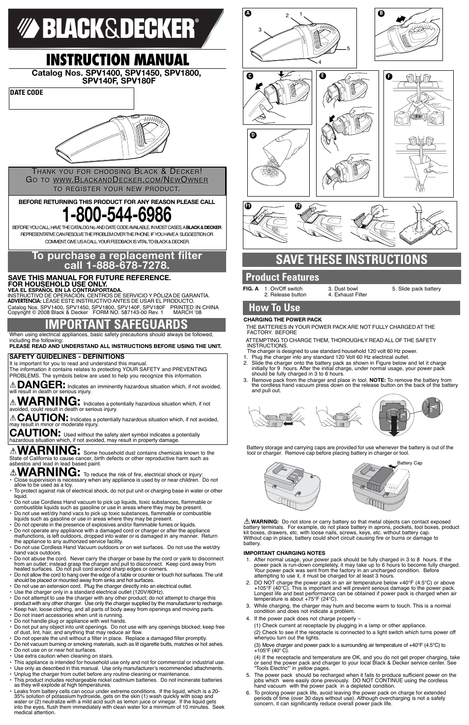 Black & Decker 587143-00 User Manual | 5 pages