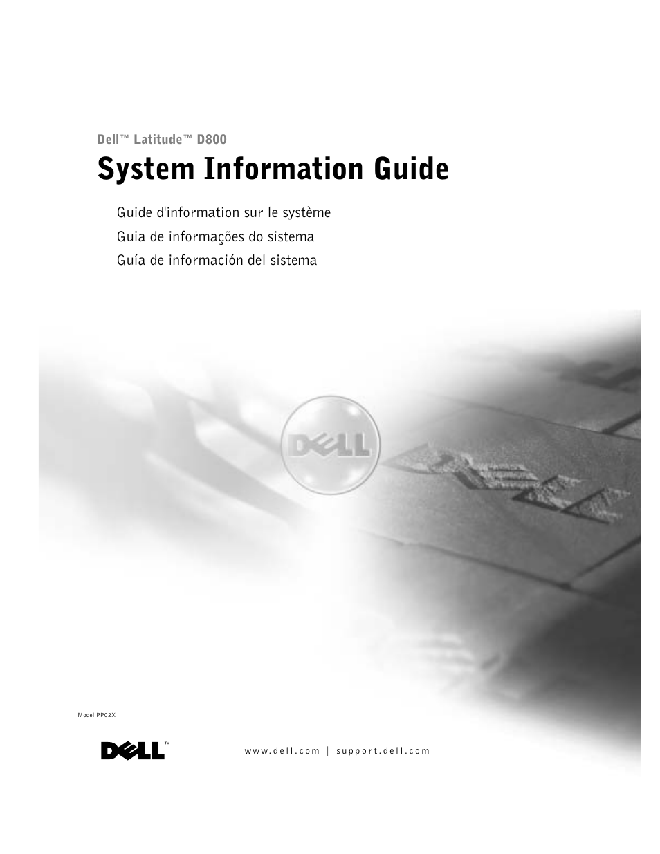 Dell Latitude D800 User Manual | 146 pages