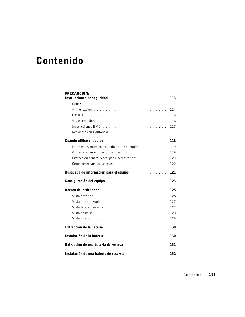 Dell Latitude D800 User Manual | Page 113 / 146