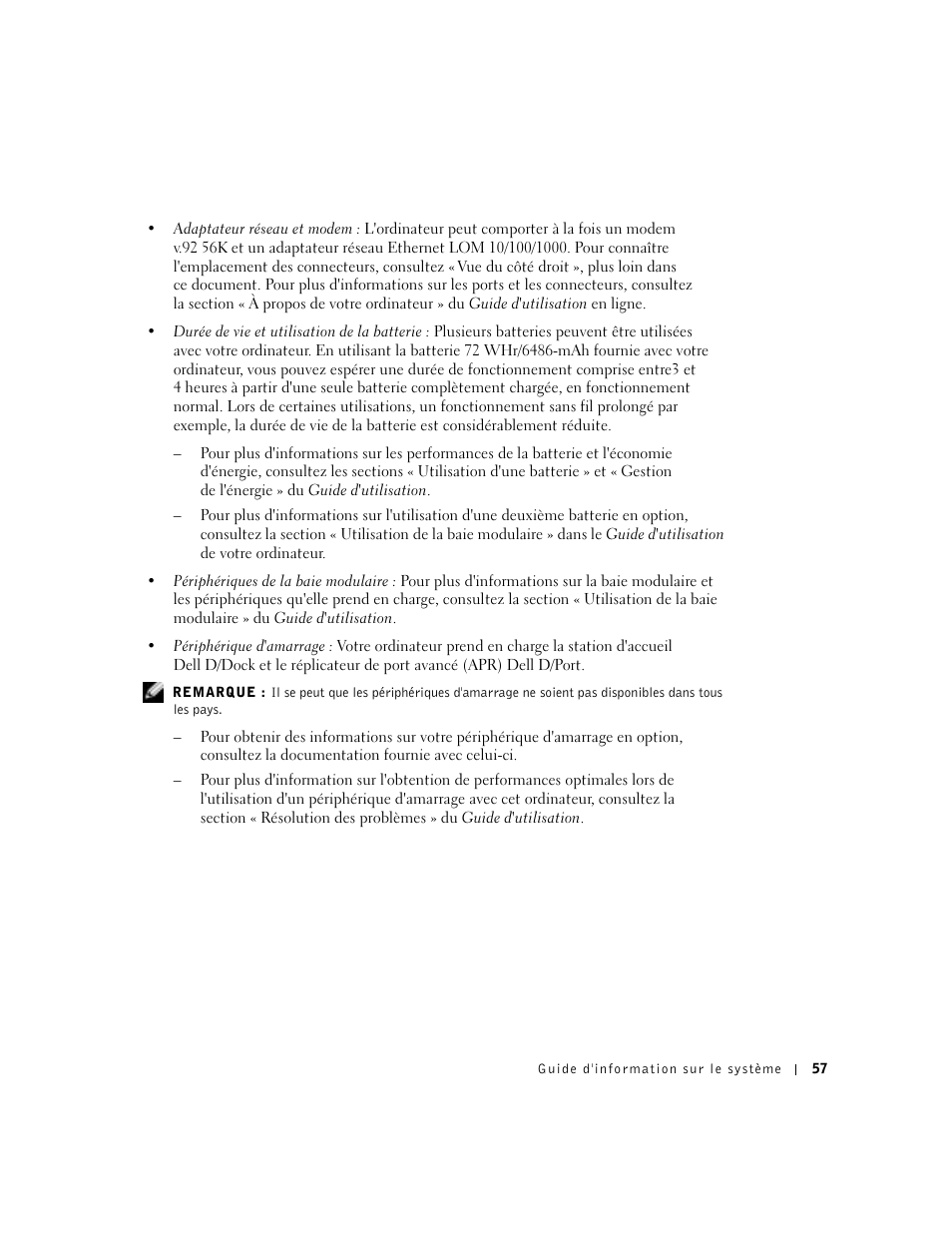 Dell Latitude D800 User Manual | Page 59 / 146