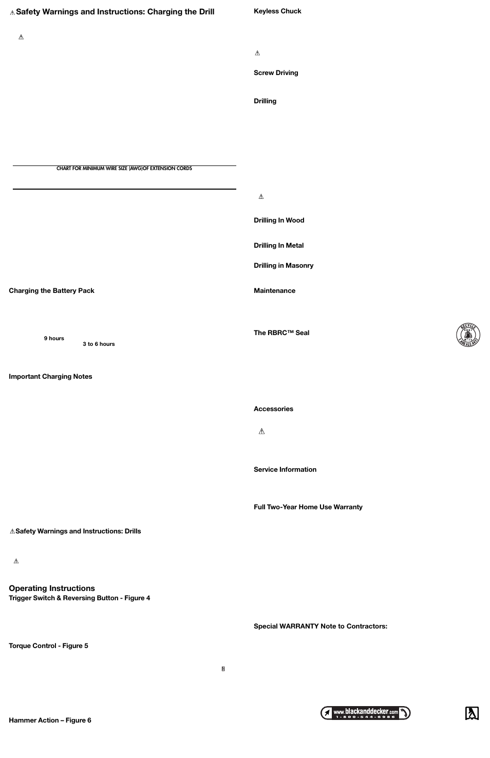 Operating instructions | Black & Decker Fire Storm FS2402D User Manual | Page 2 / 6