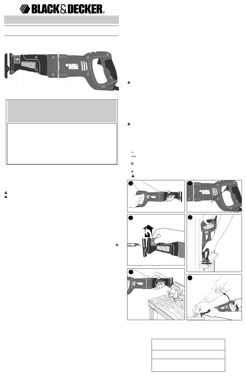 Black & Decker 612872-00 User Manual | 5 pages