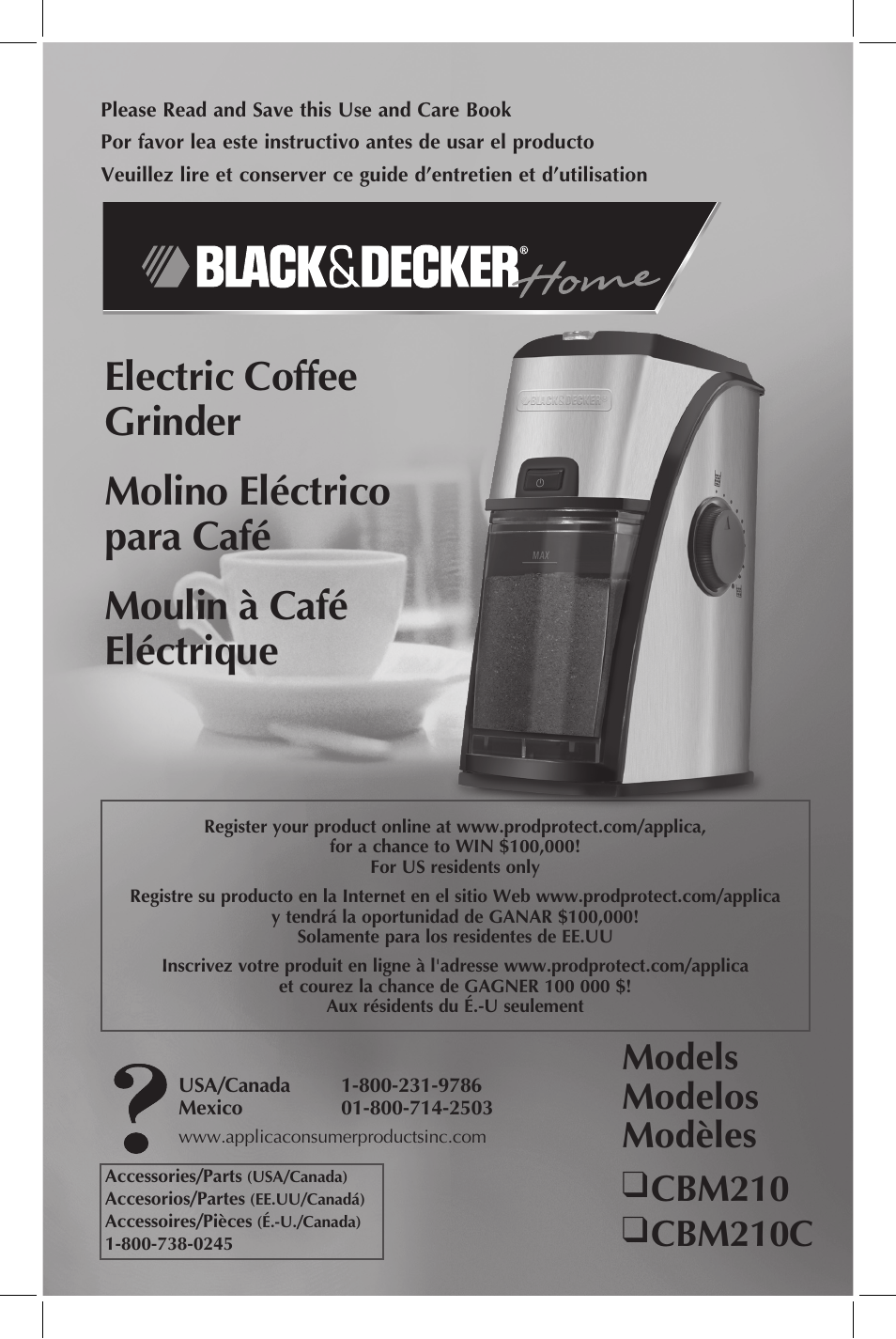 Black & Decker CBM210 User Manual | 15 pages