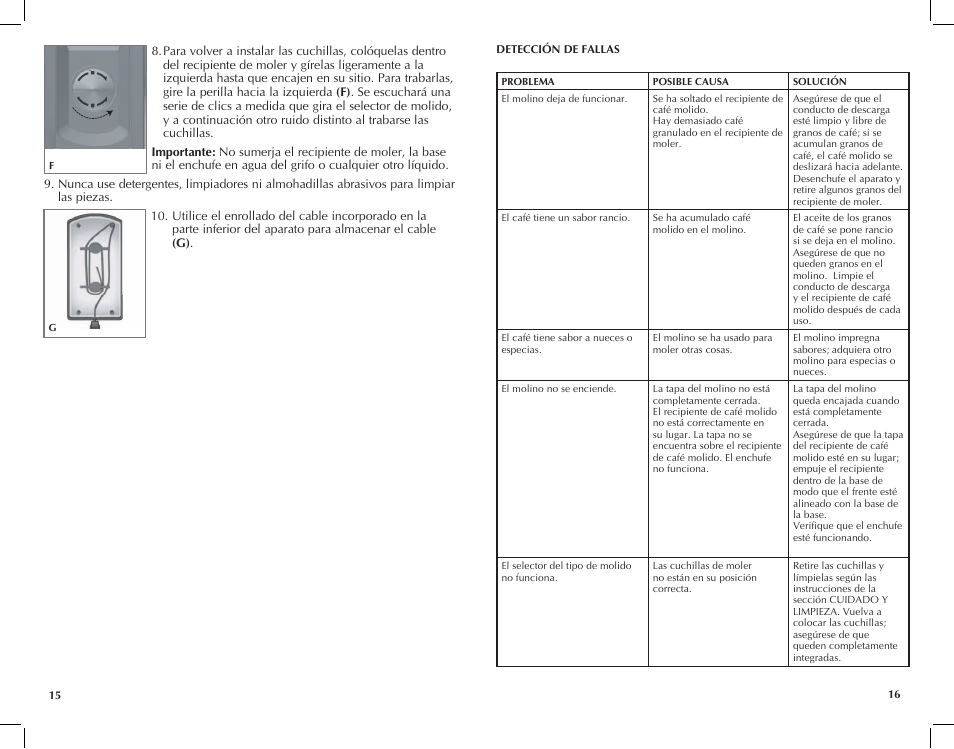 Black & Decker CBM210 User Manual | Page 9 / 15