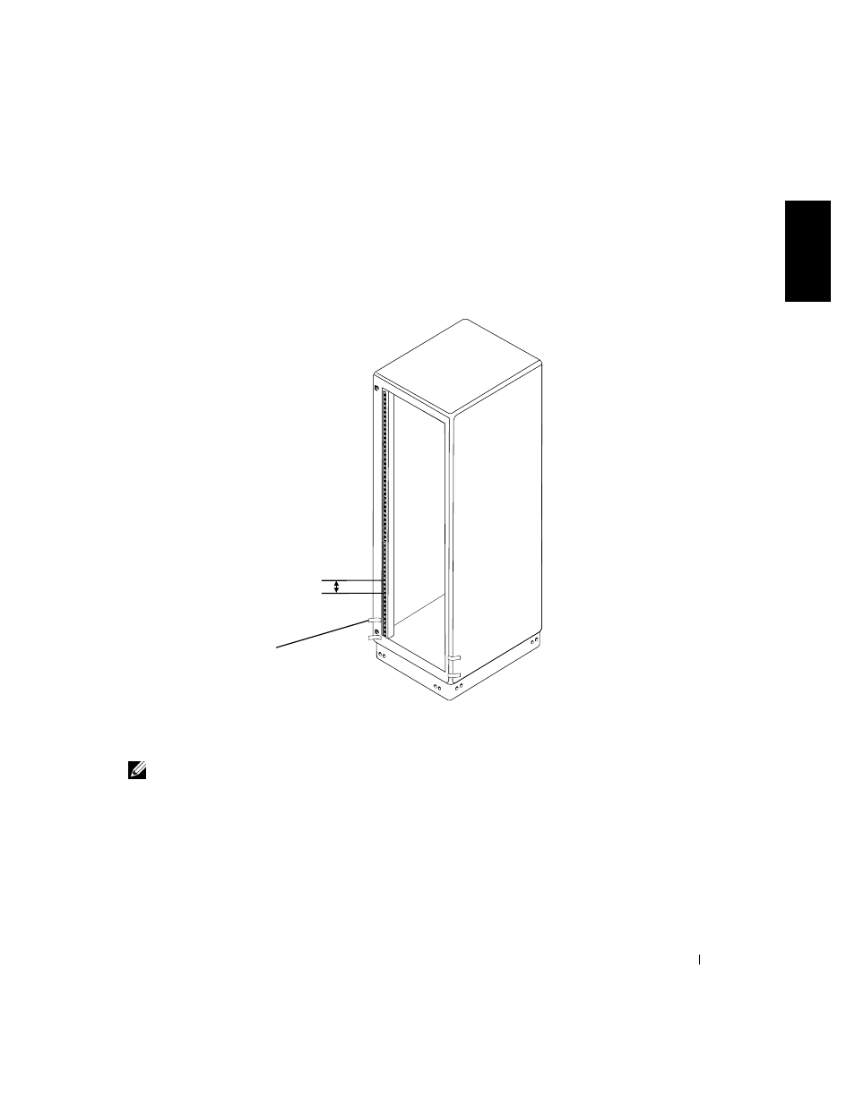 Installing the rapidrails mounting rails, Figure 1-4, Marking the vertical rails | Dell PowerVault 220S (SCSI) User Manual | Page 11 / 110
