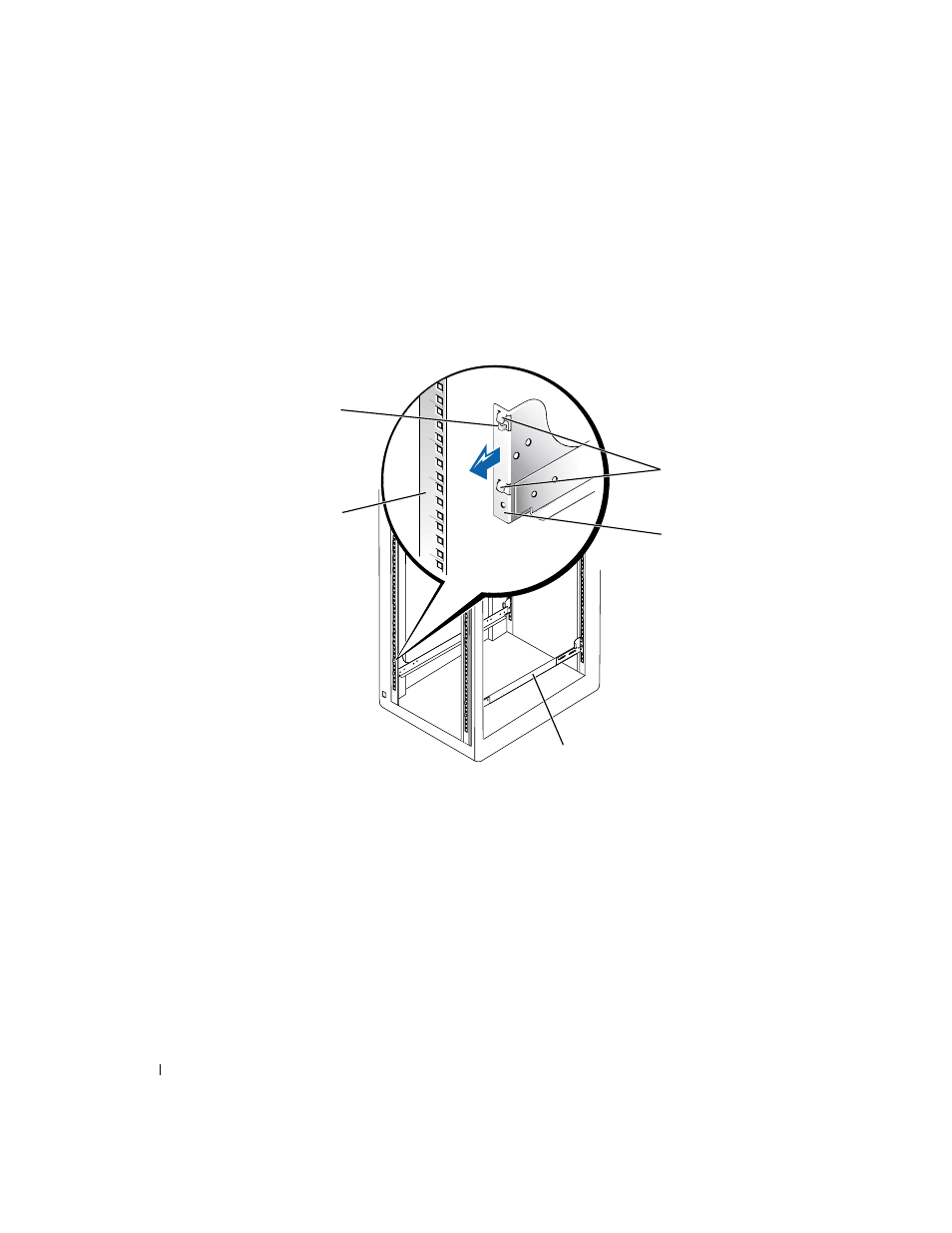 Figure 1-5, Installing the rapidrails mounting rails | Dell PowerVault 220S (SCSI) User Manual | Page 12 / 110