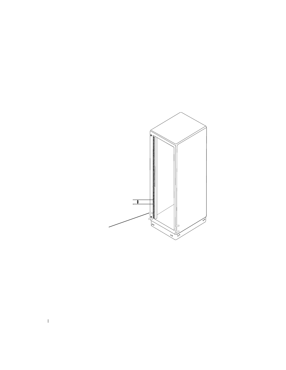 Figura 4-4, Marcado de las guías verticales | Dell PowerVault 220S (SCSI) User Manual | Page 78 / 110