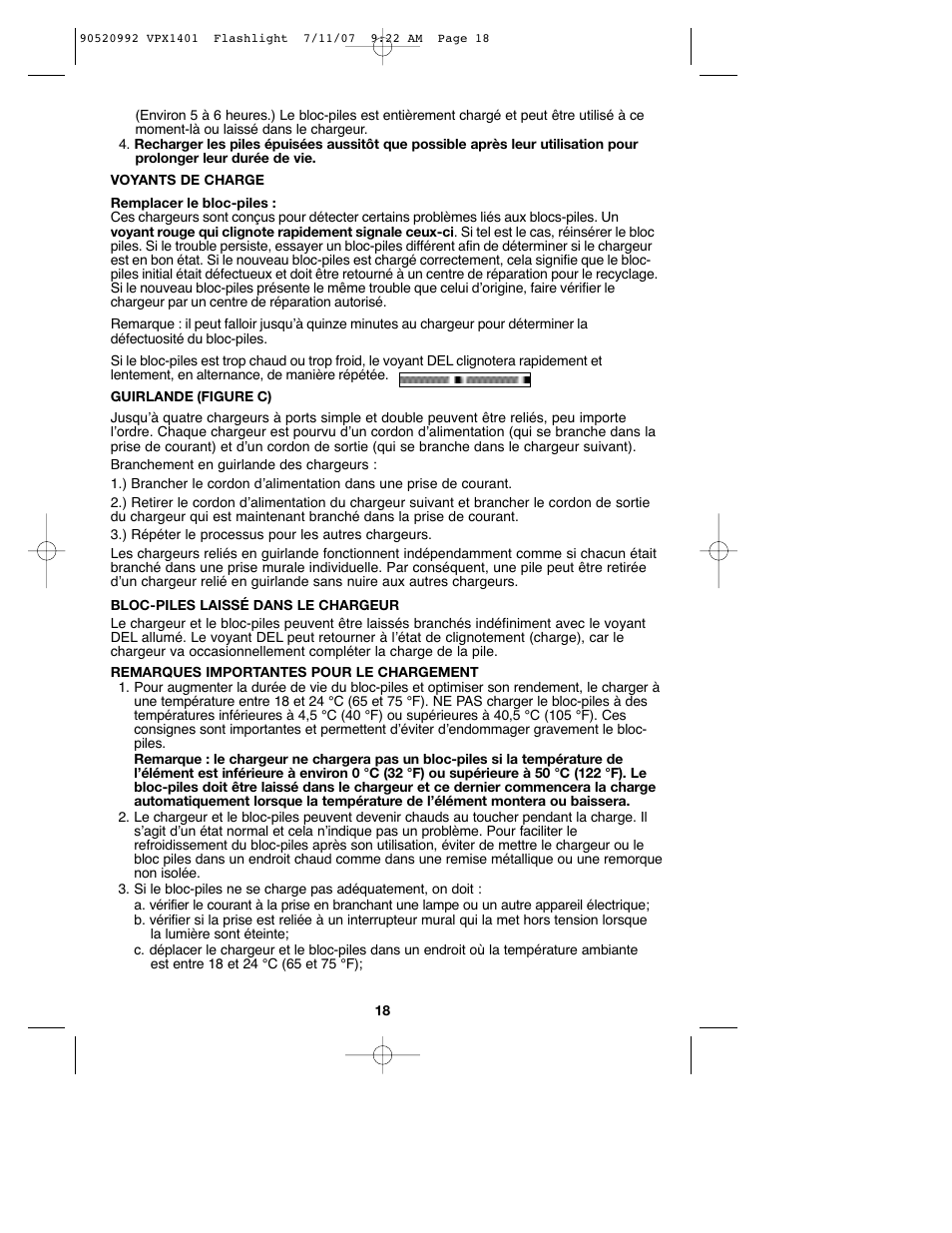 Black & Decker 1 VPX FLASHLIGHT User Manual | Page 18 / 32