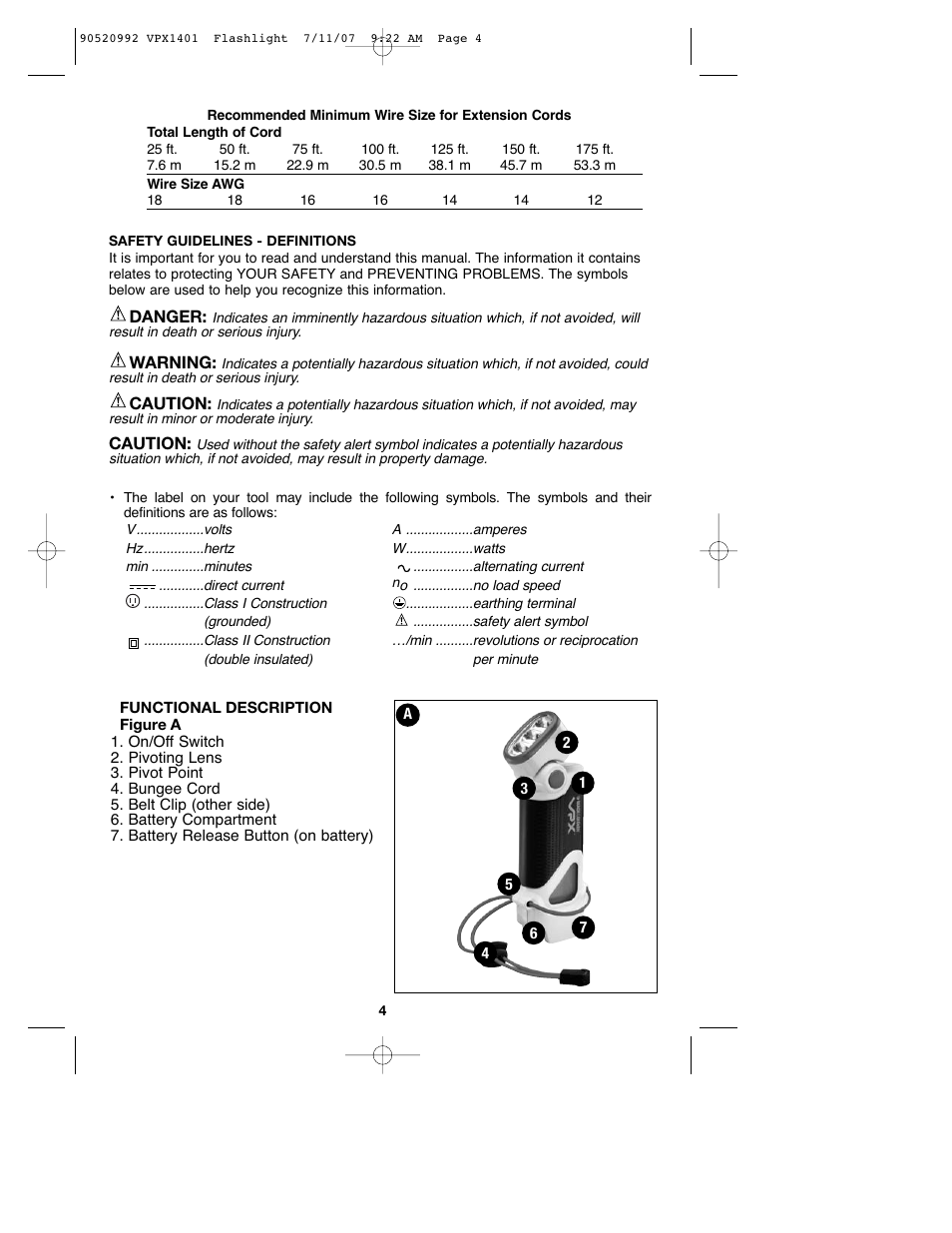 Black & Decker 1 VPX FLASHLIGHT User Manual | Page 4 / 32