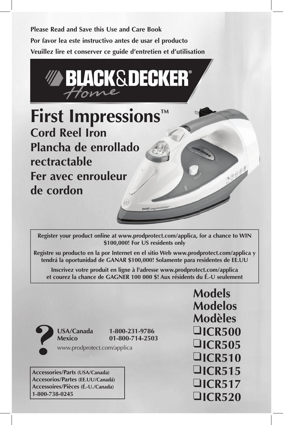 Black & Decker First Impressions ICR517 User Manual | 13 pages