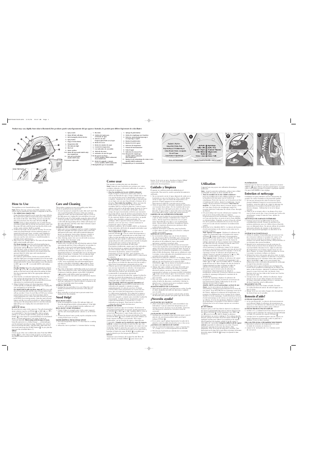 Black & Decker AS870 User Manual | 2 pages