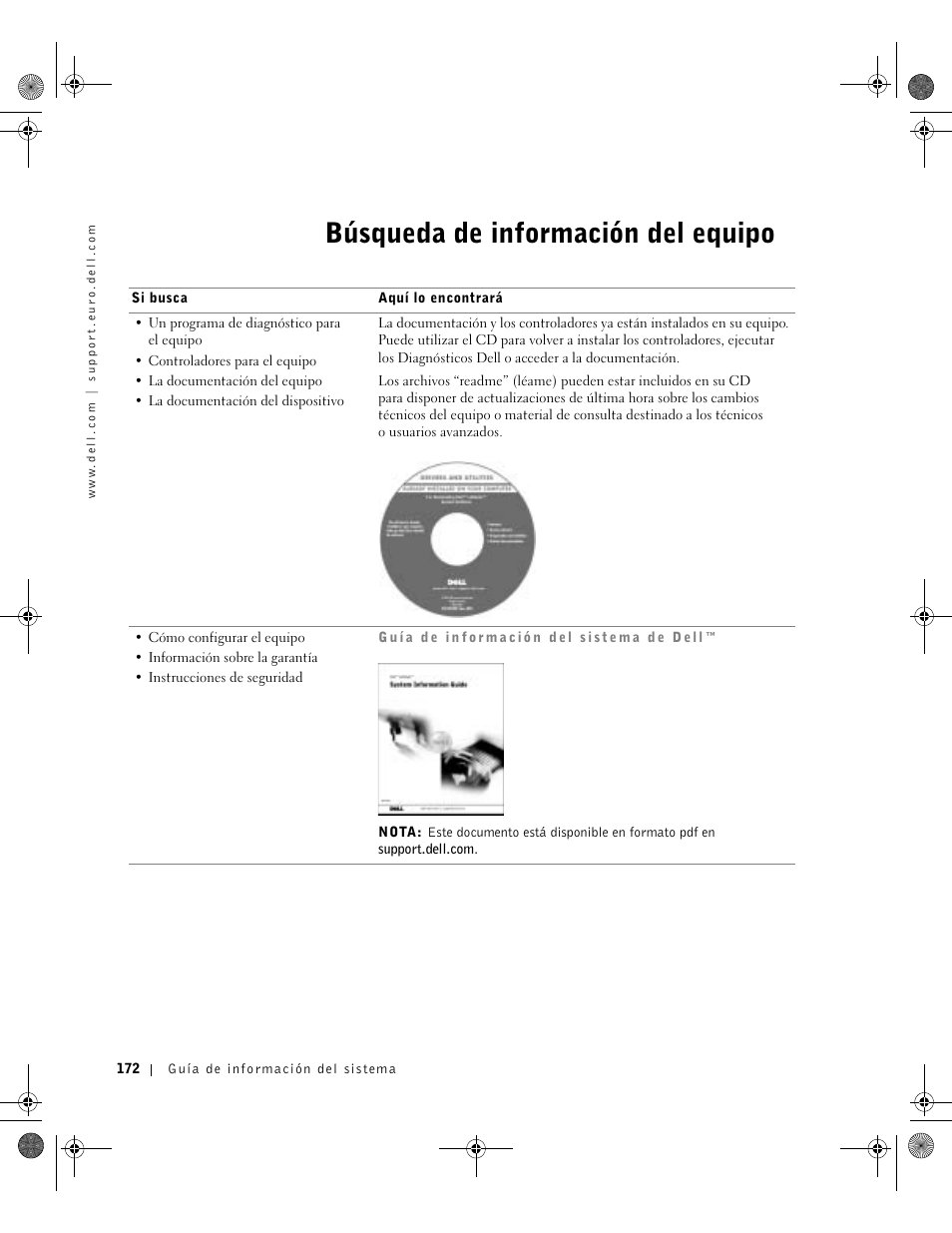 Búsqueda de información del equipo | Dell Latitude X300 User Manual | Page 174 / 190