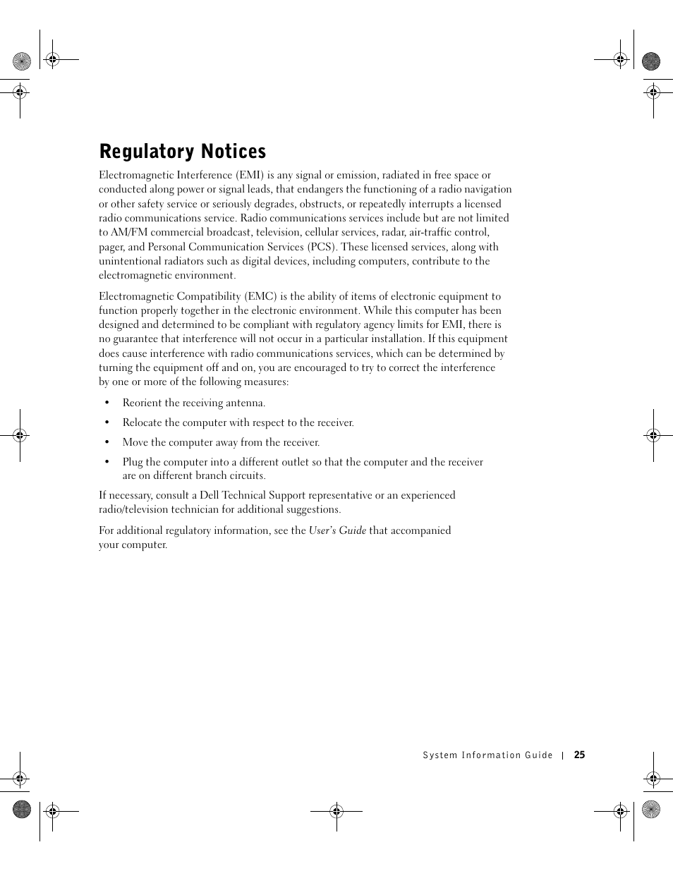 Regulatory notices | Dell Latitude X300 User Manual | Page 27 / 190