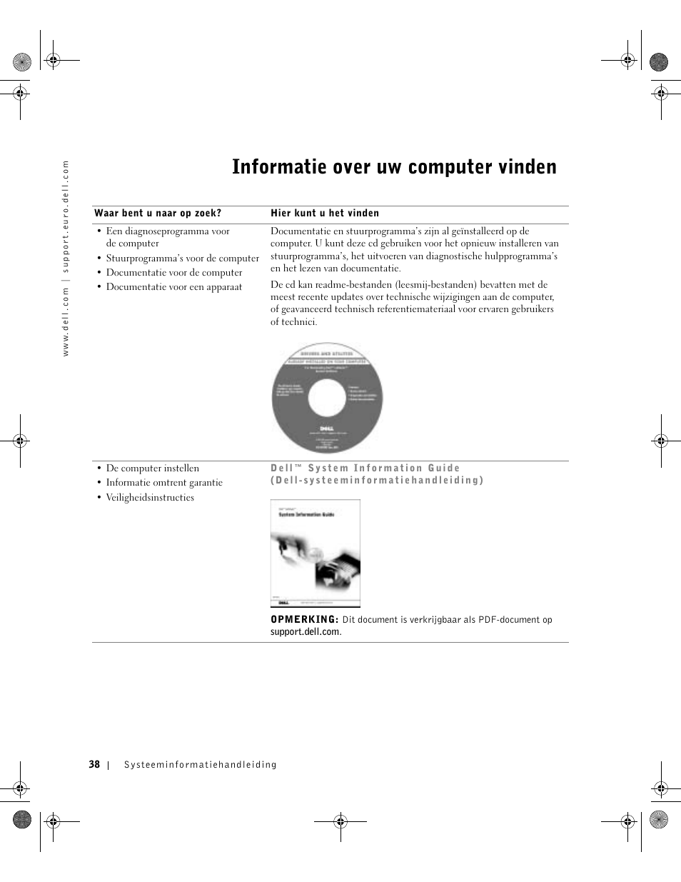 Informatie over uw computer vinden | Dell Latitude X300 User Manual | Page 40 / 190