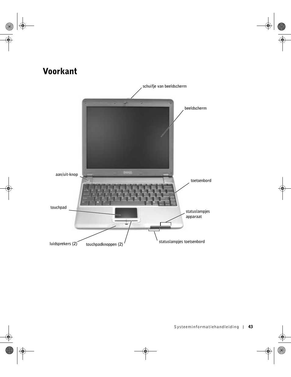 Voorkant | Dell Latitude X300 User Manual | Page 45 / 190