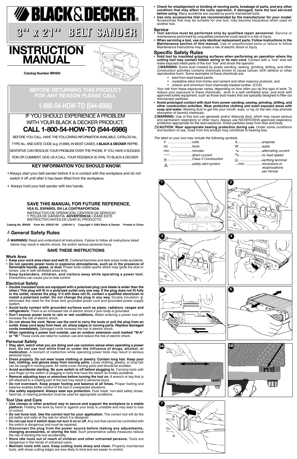 Black & Decker BR400 User Manual | 5 pages