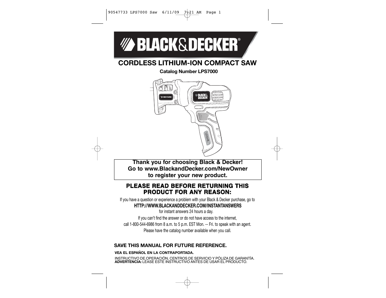 Black & Decker 90547733 User Manual | 36 pages