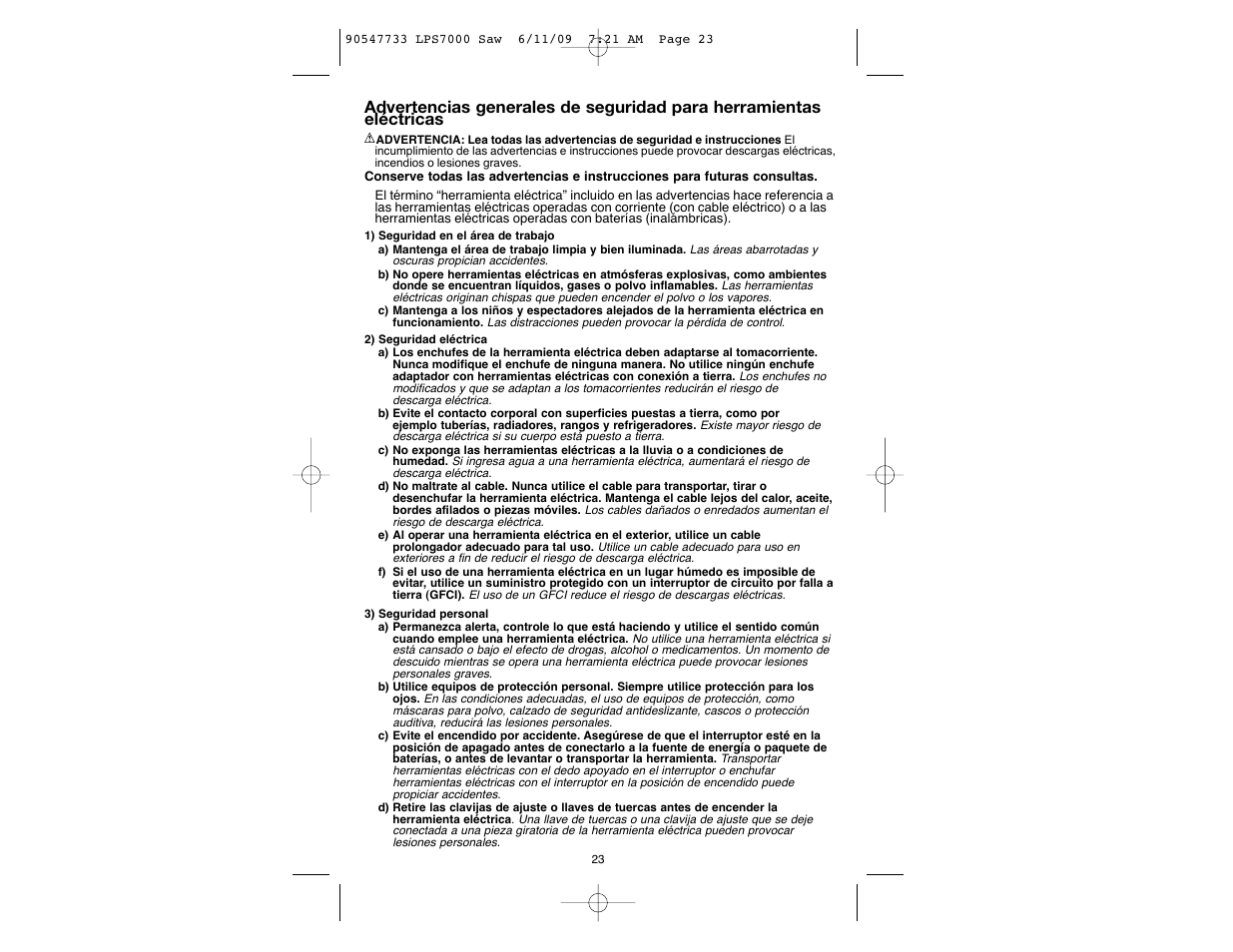 Black & Decker 90547733 User Manual | Page 23 / 36