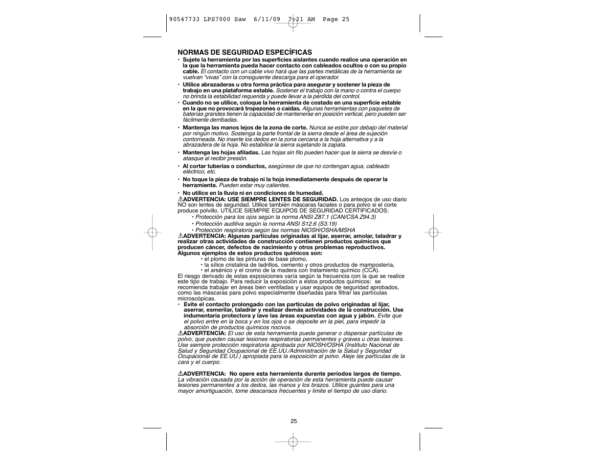 Black & Decker 90547733 User Manual | Page 25 / 36