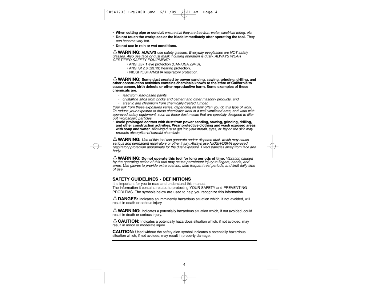 Black & Decker 90547733 User Manual | Page 4 / 36
