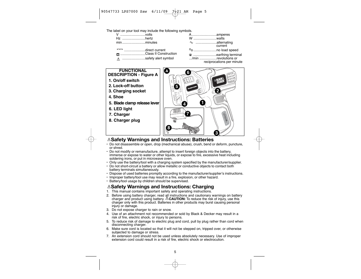 Black & Decker 90547733 User Manual | Page 5 / 36