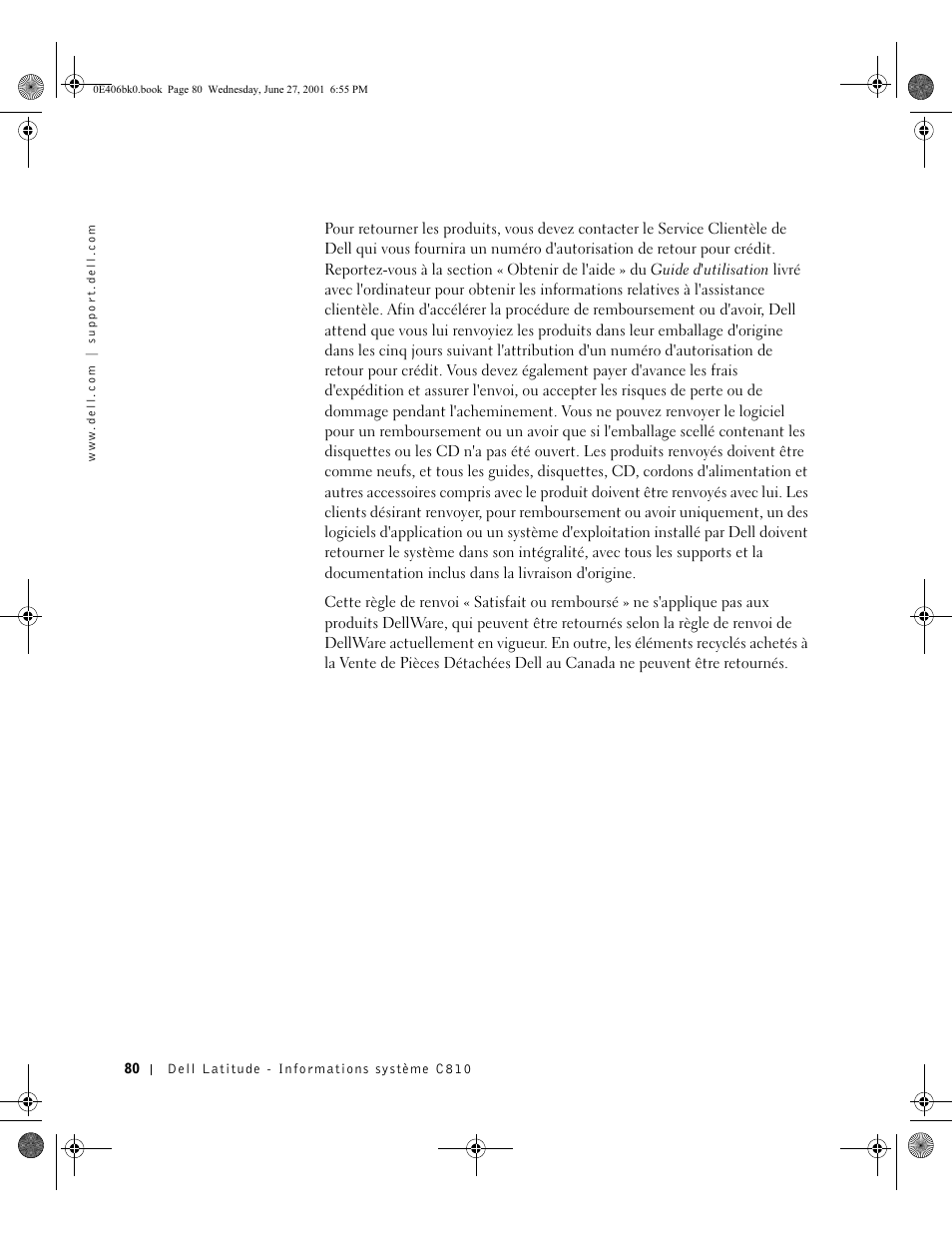 Dell Latitude C810 User Manual | Page 82 / 146