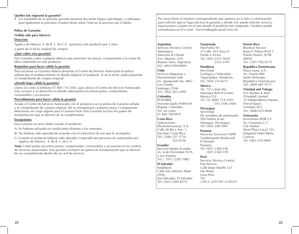 Black & Decker DCM2900W User Manual | Page 12 / 13