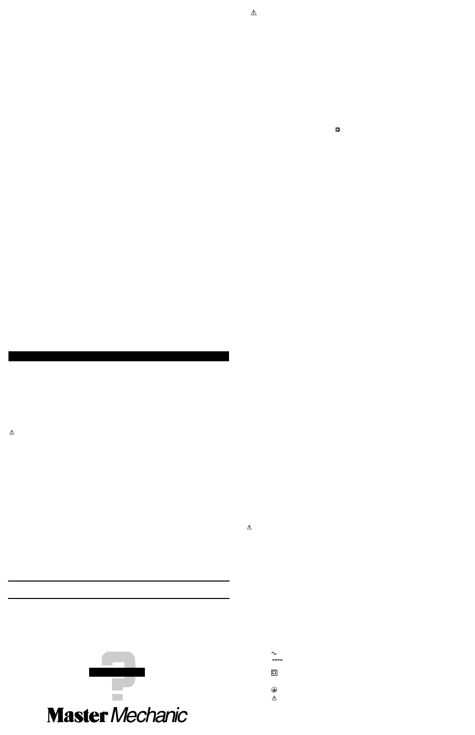 Guide d’utilisation, Scie sauteuse à régulateur de vitesse | Black & Decker Master Mechanic 389995-00 User Manual | Page 2 / 4