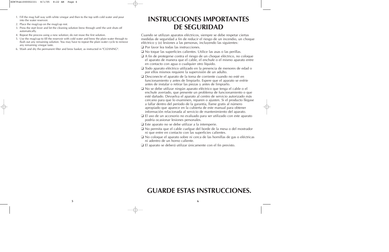 Black & Decker DCM7 User Manual | Page 4 / 11