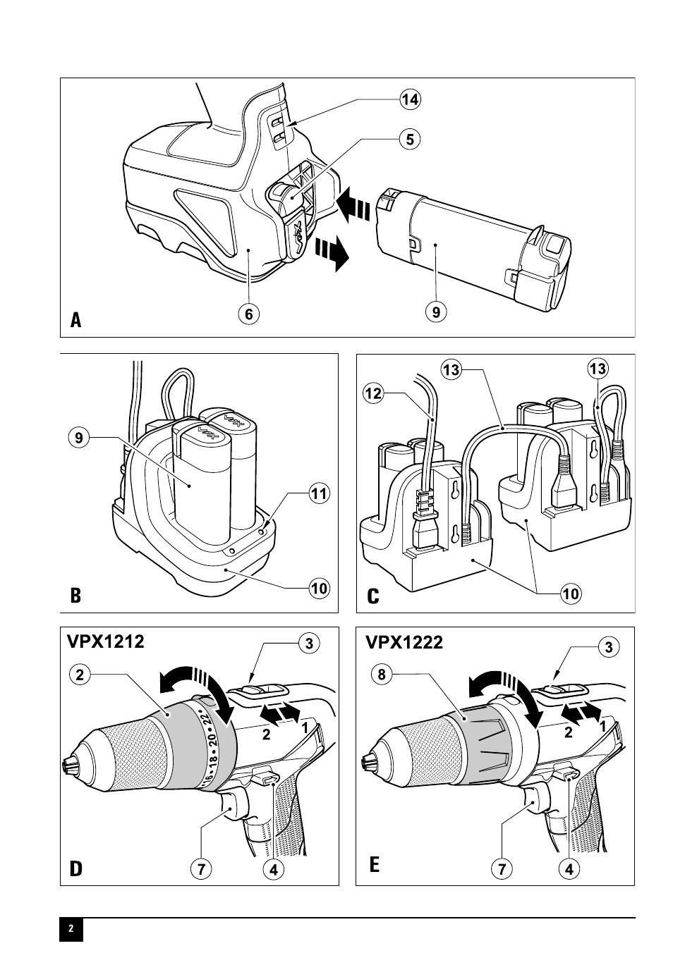 Black & Decker VPX1222 User Manual | Page 2 / 16