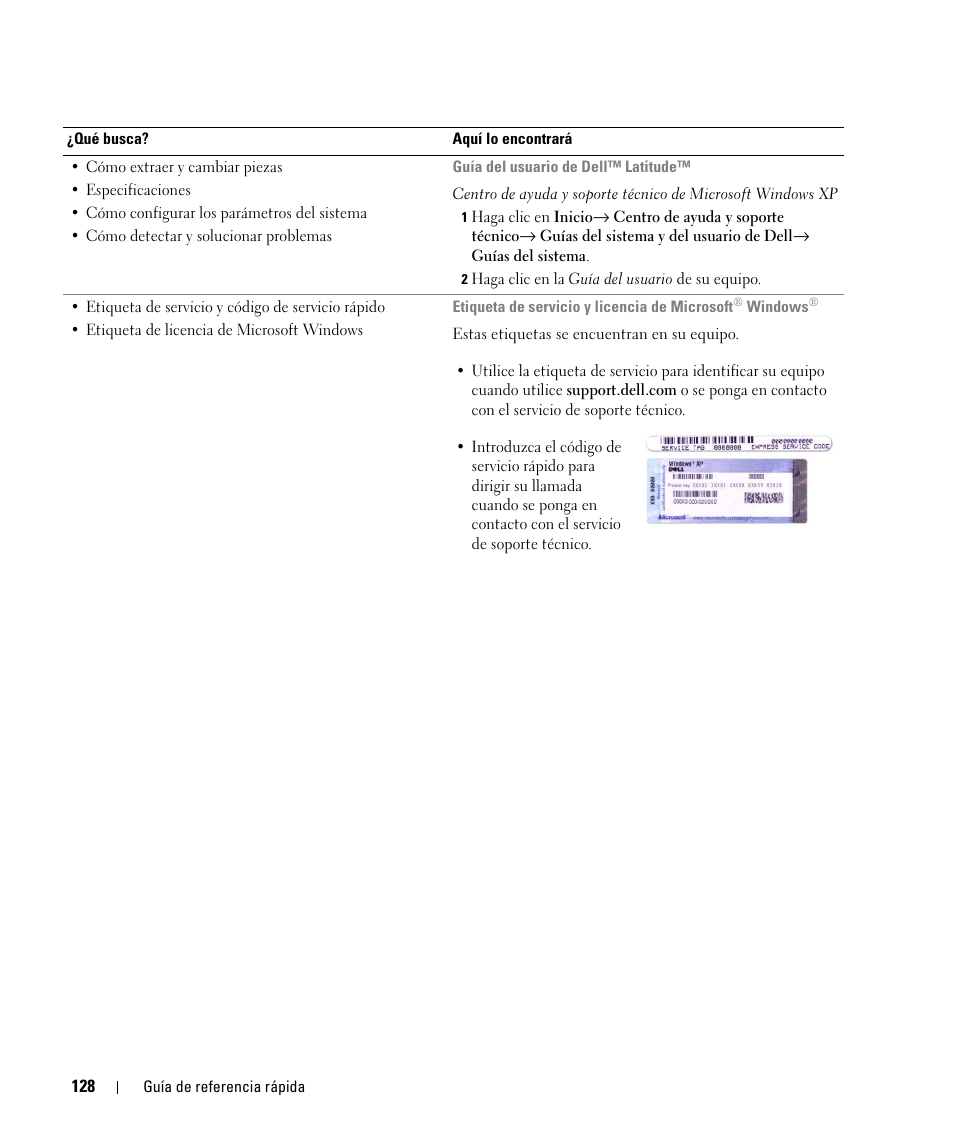Dell Latitude D420 User Manual | Page 128 / 148
