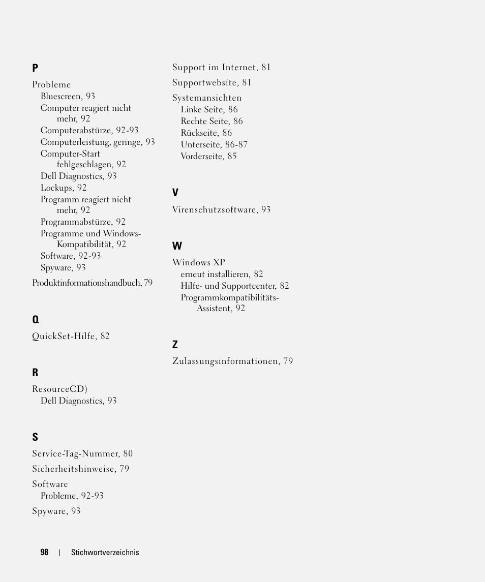 Dell Latitude D420 User Manual | Page 98 / 148