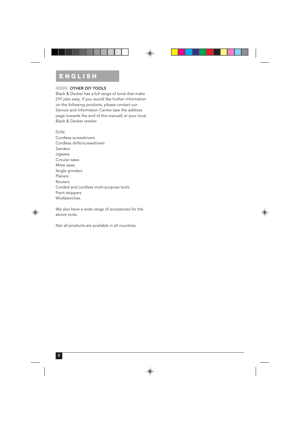 Black & Decker FSL12 User Manual | Page 8 / 12