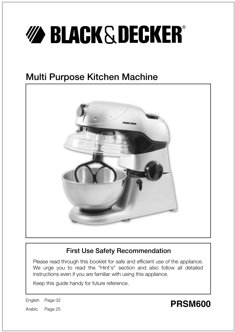 Black & Decker PRSM600 User Manual | 26 pages