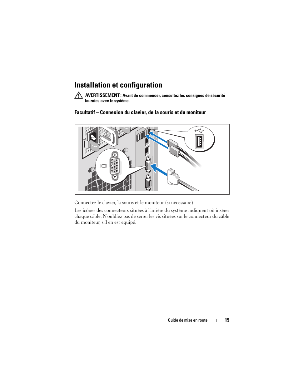 Installation et configuration | Dell PowerEdge T310 User Manual | Page 17 / 50