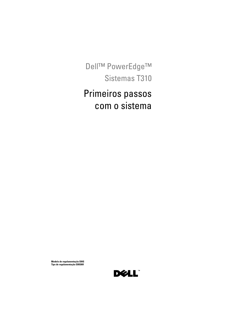 Primeiros passos com o sistema | Dell PowerEdge T310 User Manual | Page 27 / 50