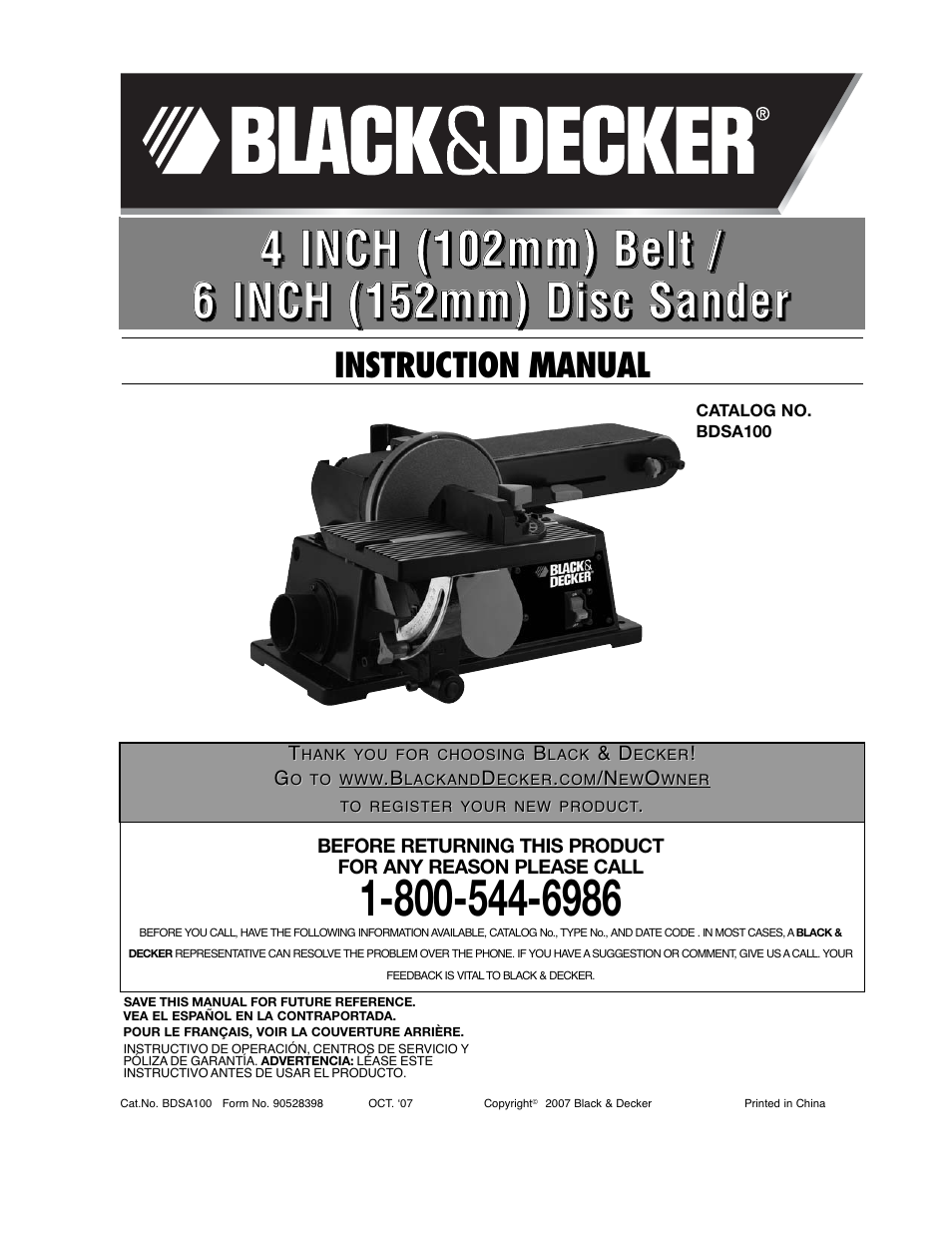 Black & Decker BDSA100 User Manual | 40 pages