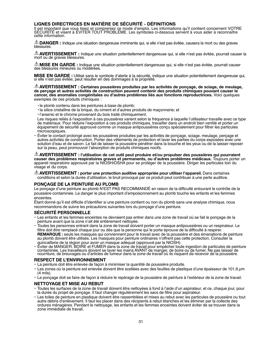 Black & Decker BDSA100 User Manual | Page 31 / 40