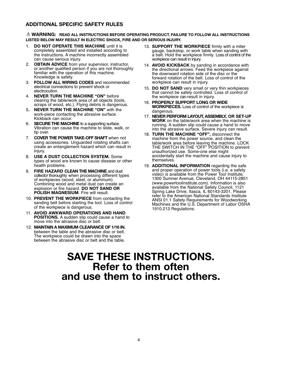 Black & Decker BDSA100 User Manual | Page 4 / 40