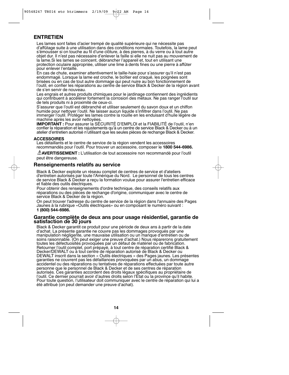 Black & Decker TR017 User Manual | Page 14 / 24